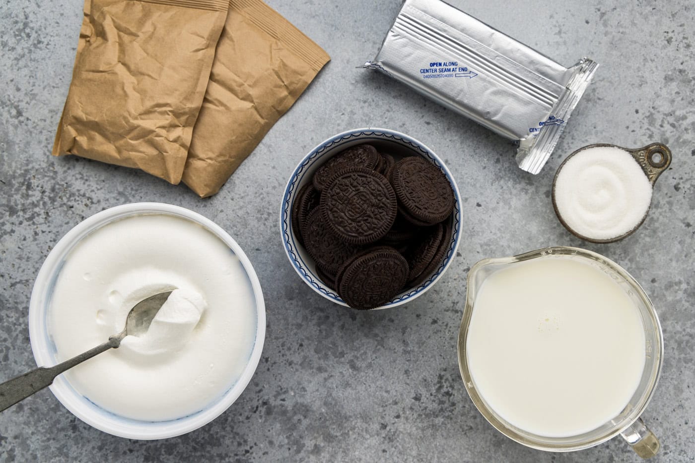 ingredients for Chocolate Lasagna Trifle