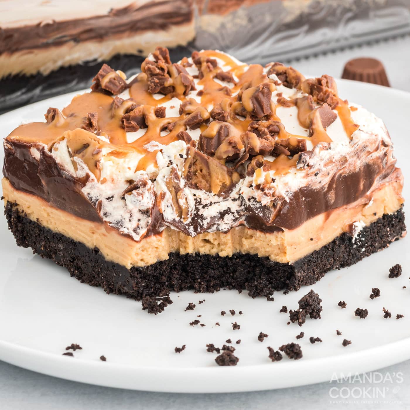 Chocolate Peanut Butter Lasagna