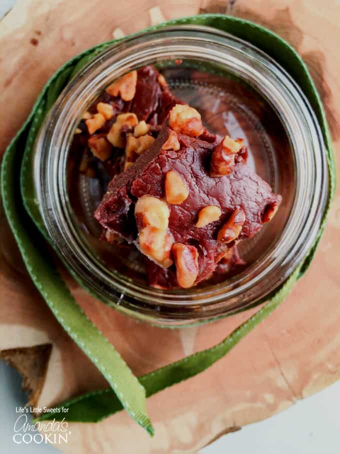 Make chocolate walnut fudge from scratch ti give as an edible gift