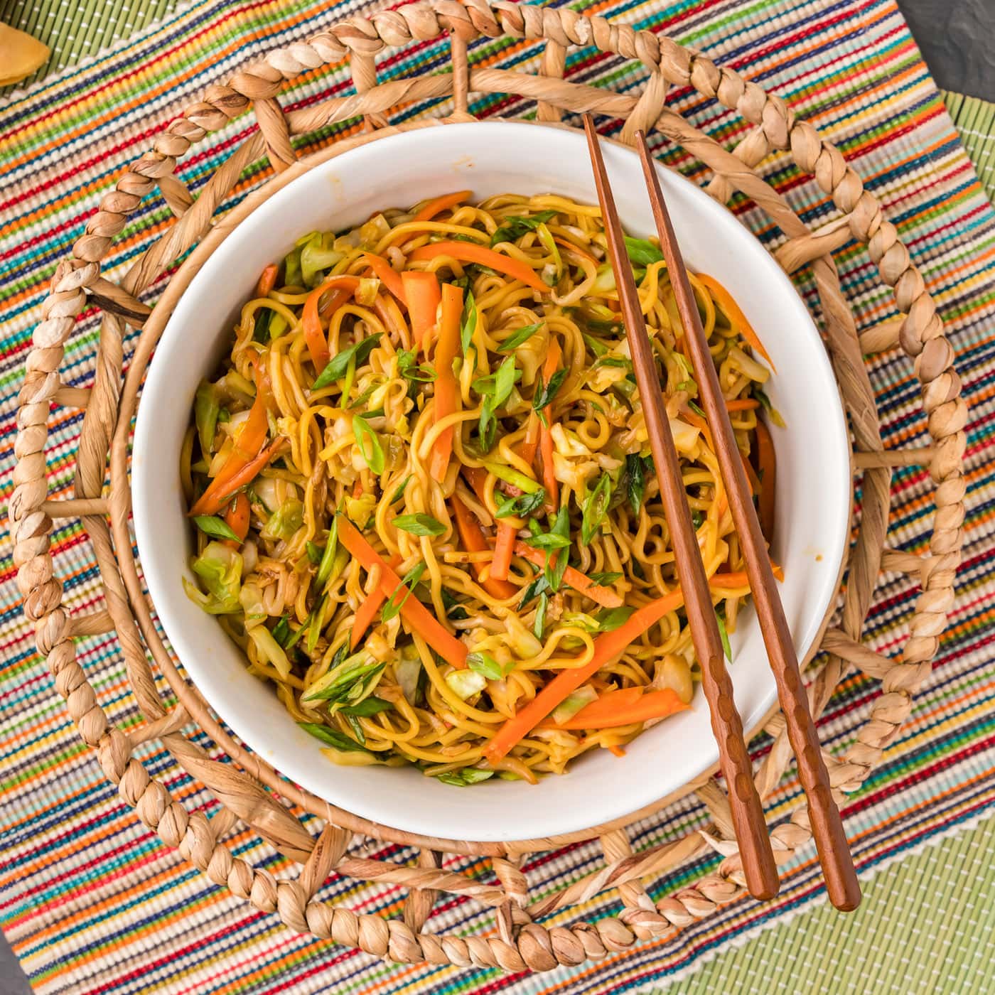 Chow Mein in a bowl