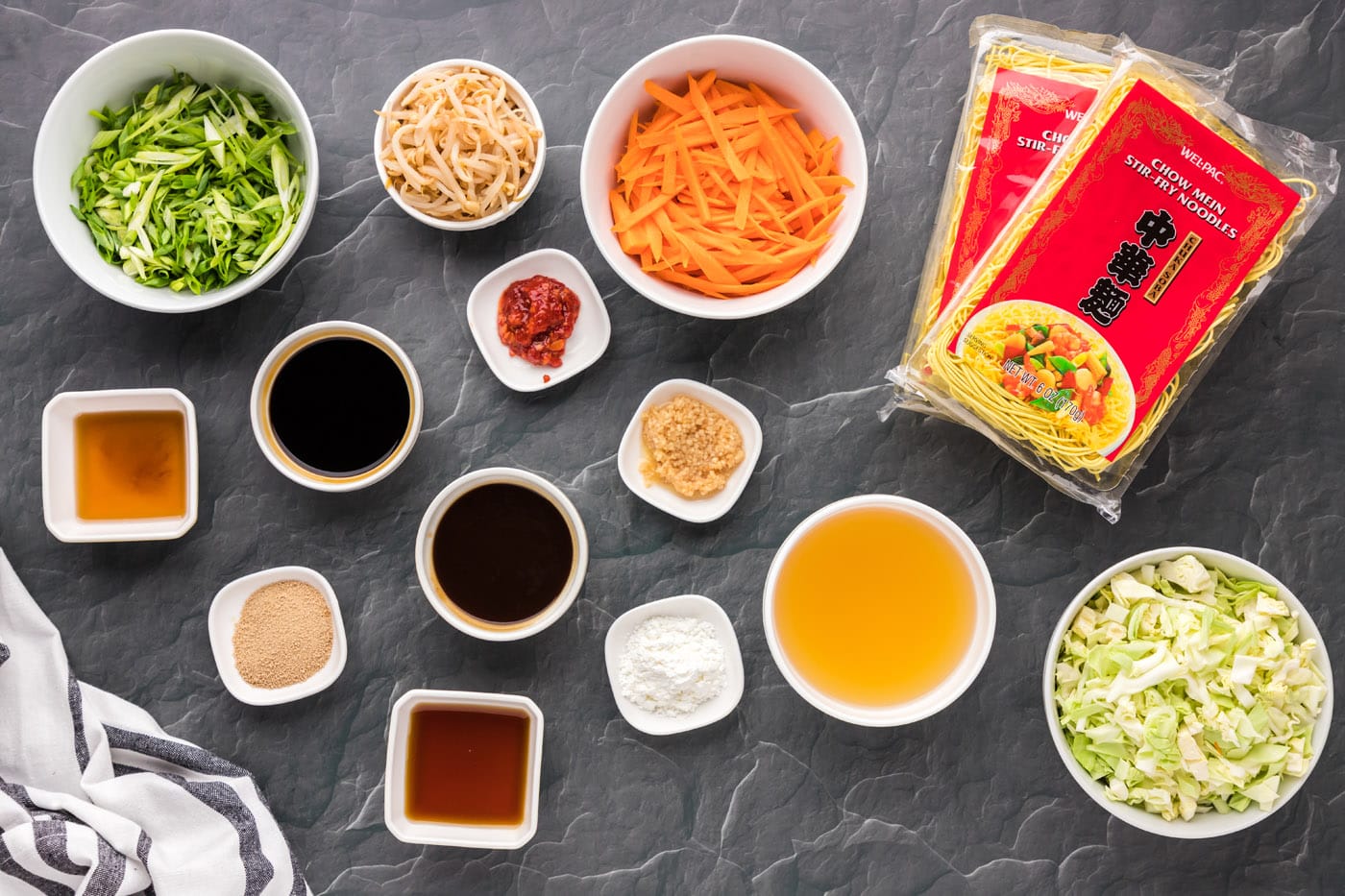 ingredients for Chow Mein