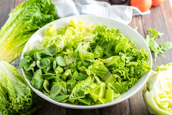 lettuce in a bowl