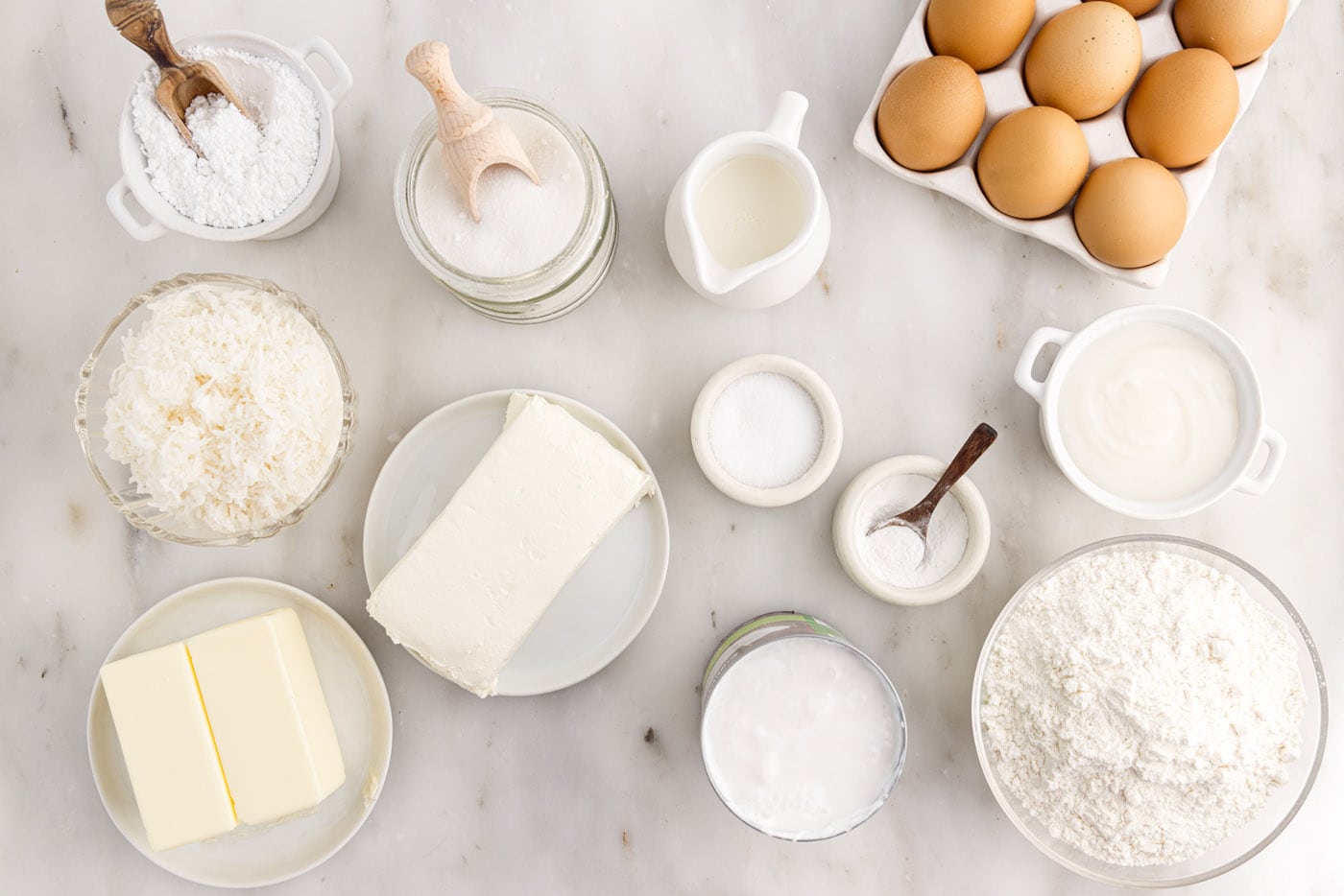 Ingredients for Coconut Cake