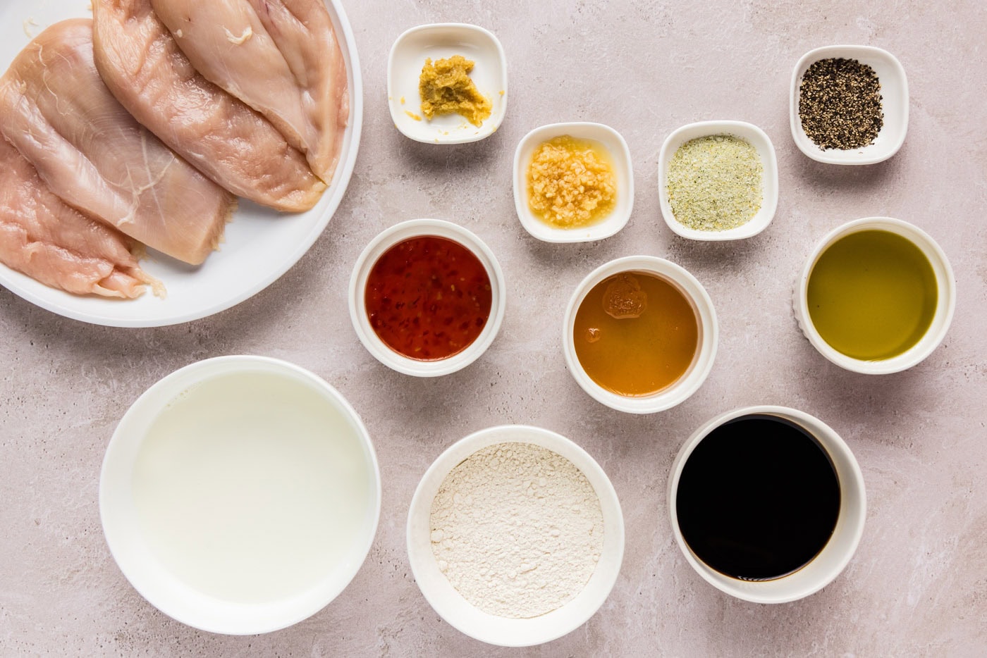 Ingredients for Coconut Chicken