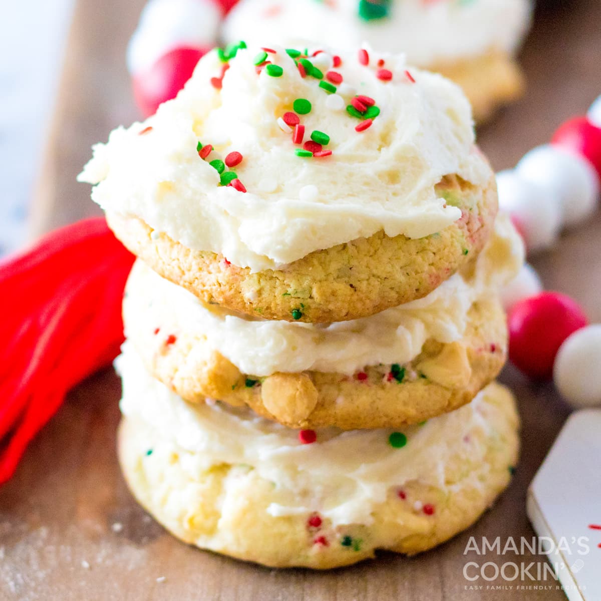 Confetti Cake Mix Cookies