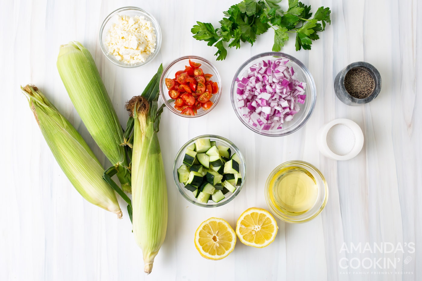 ingredients for Corn Salad