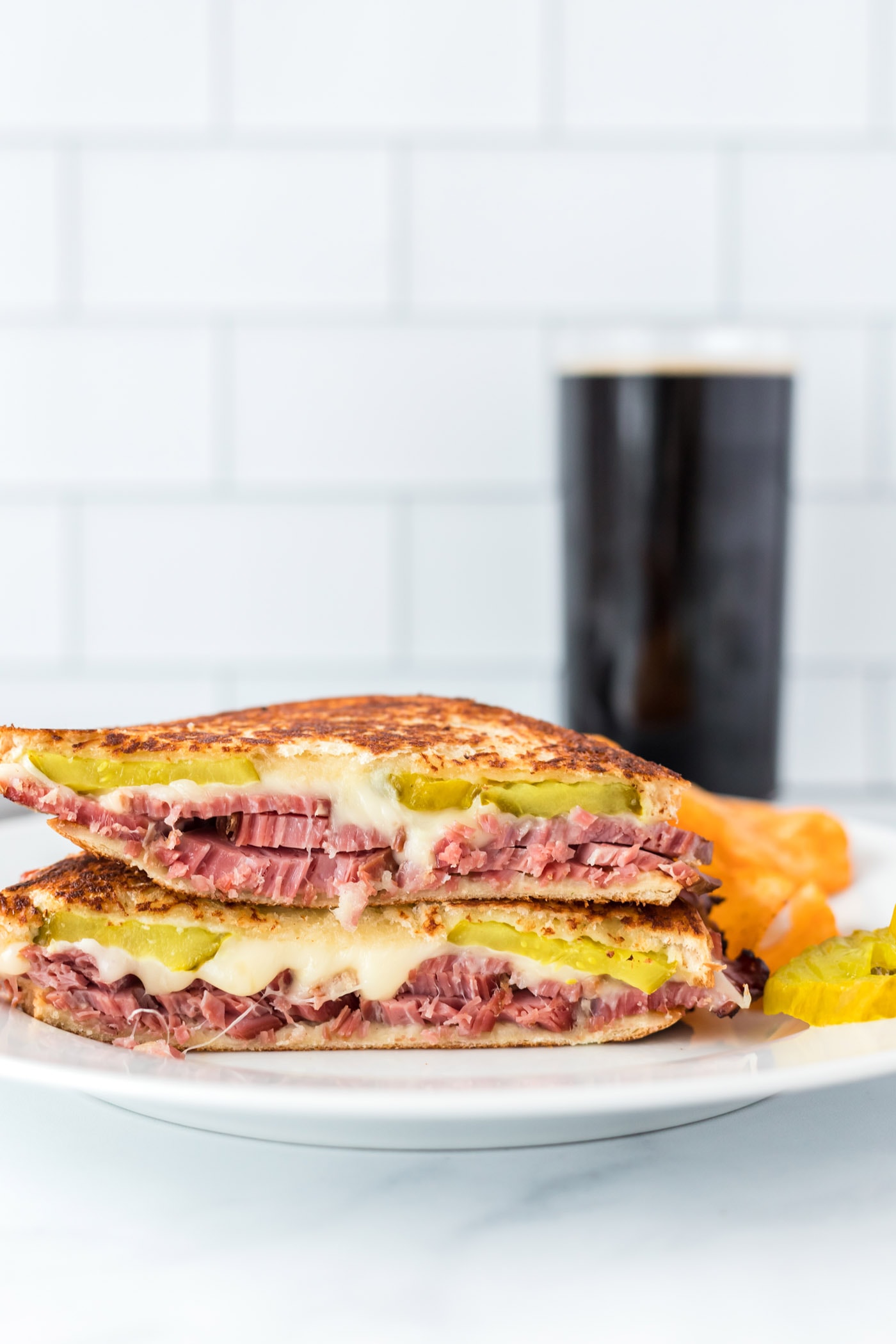 Corned Beef Sandwich on a plate