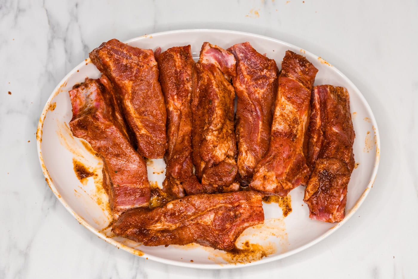 wet rubbed country style ribs