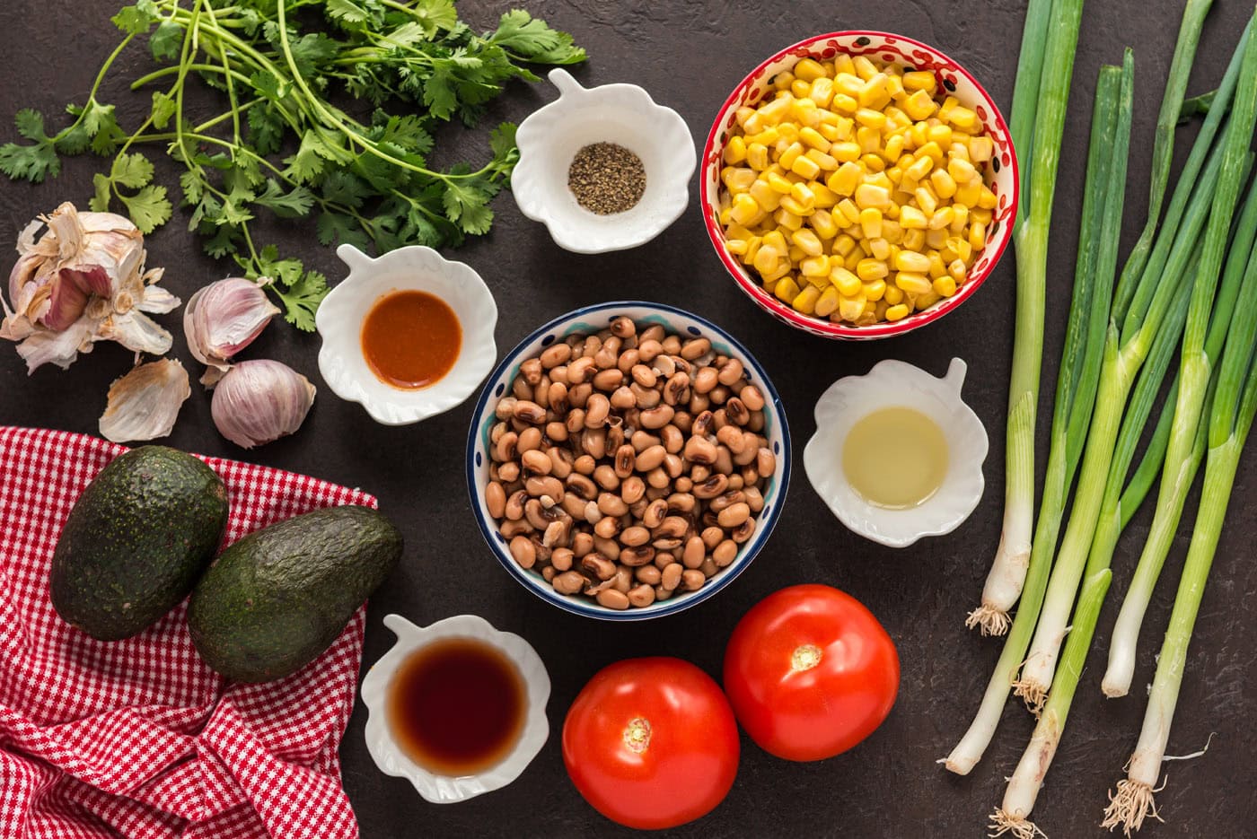 Ingredients for Cowboy Caviar