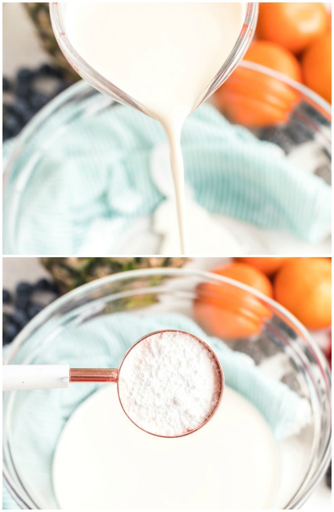 making whipped cream