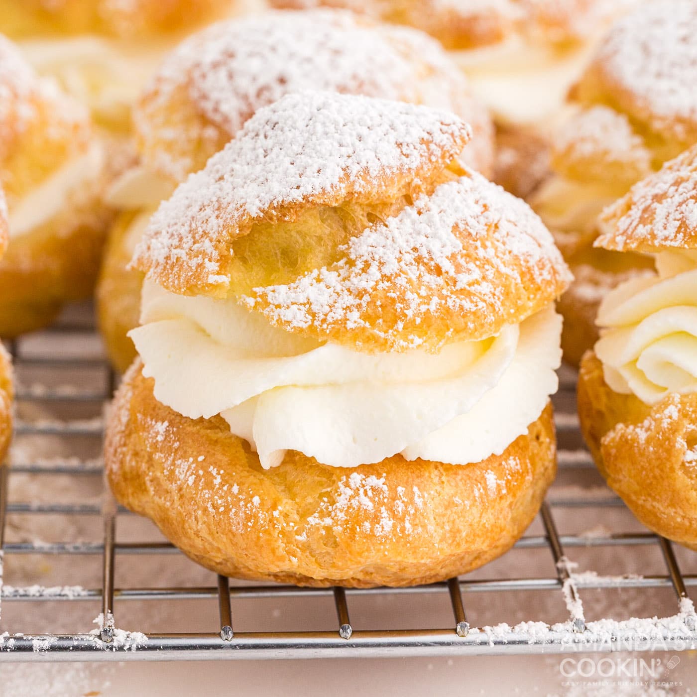 close up of Cream Puff