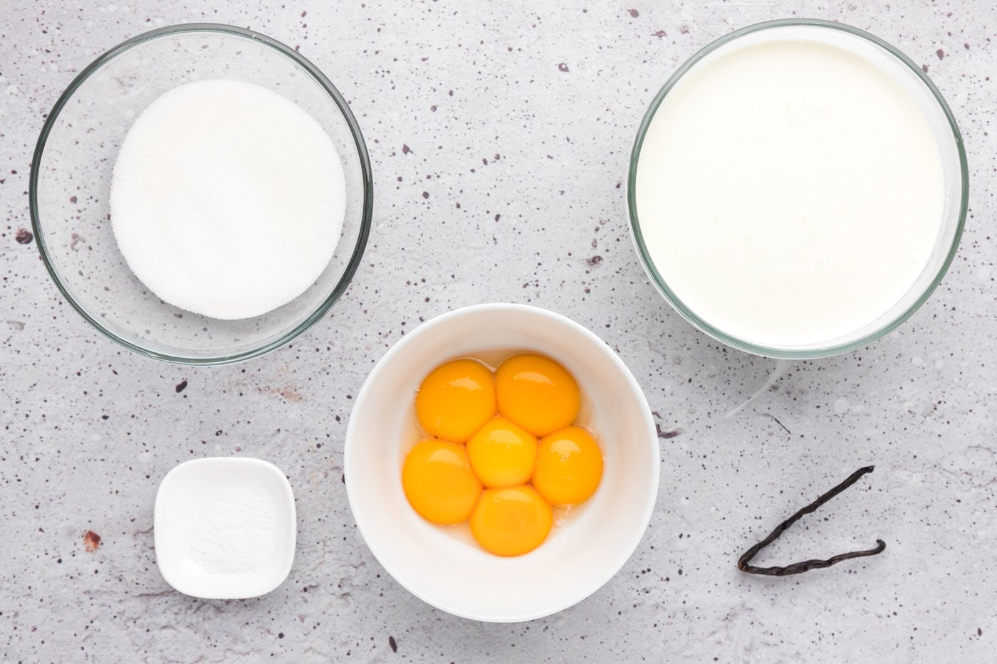 Ingredients for Creme Brulee