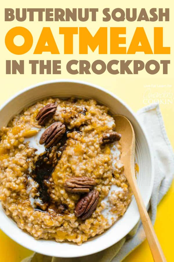 Crockpot Butternut Squash Oatmeal