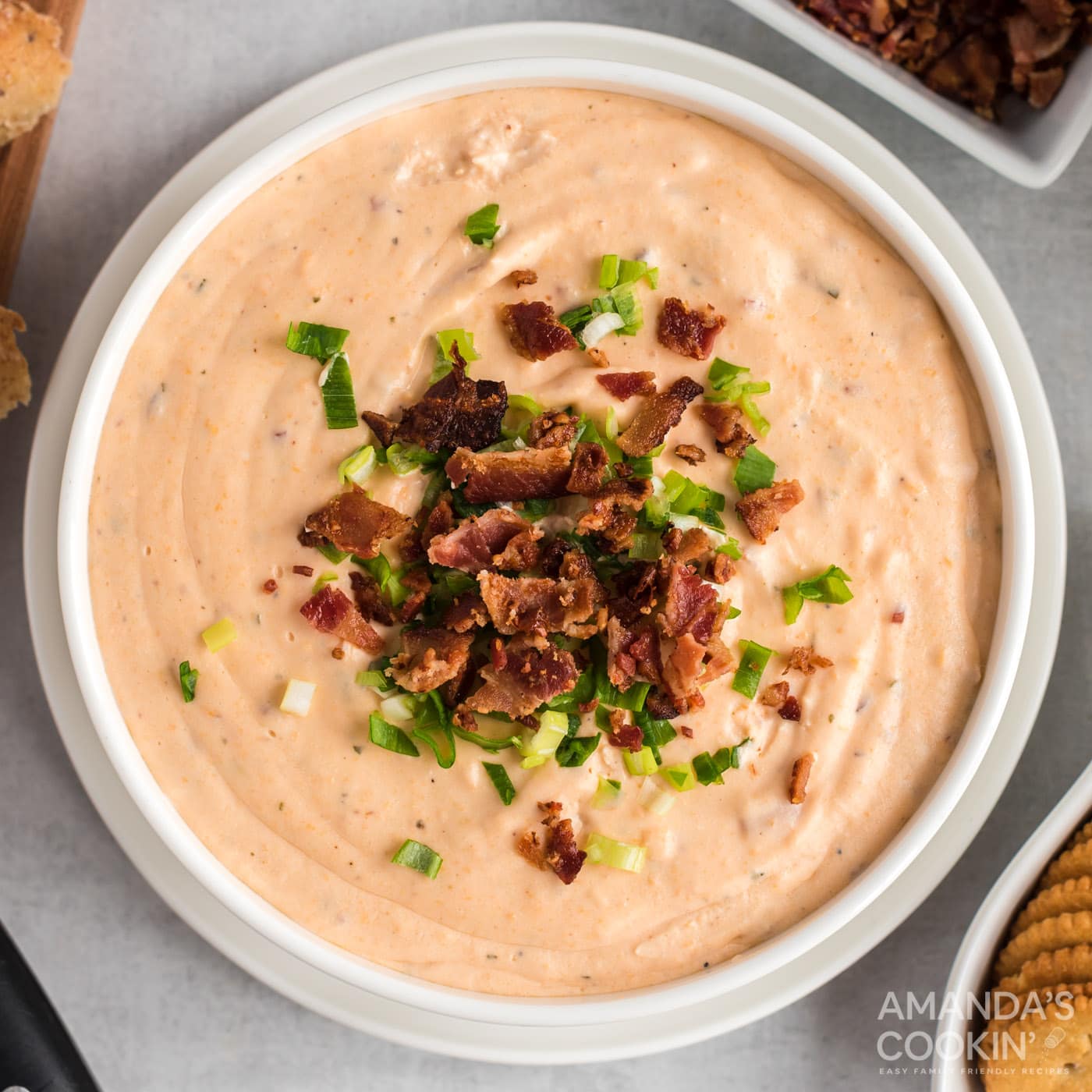bowl of Crockpot Cheese Dip