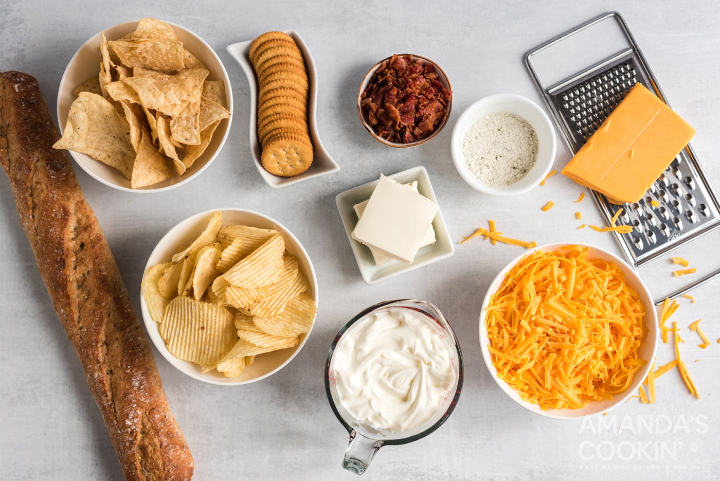 Crockpot Cheese Dip ingredients