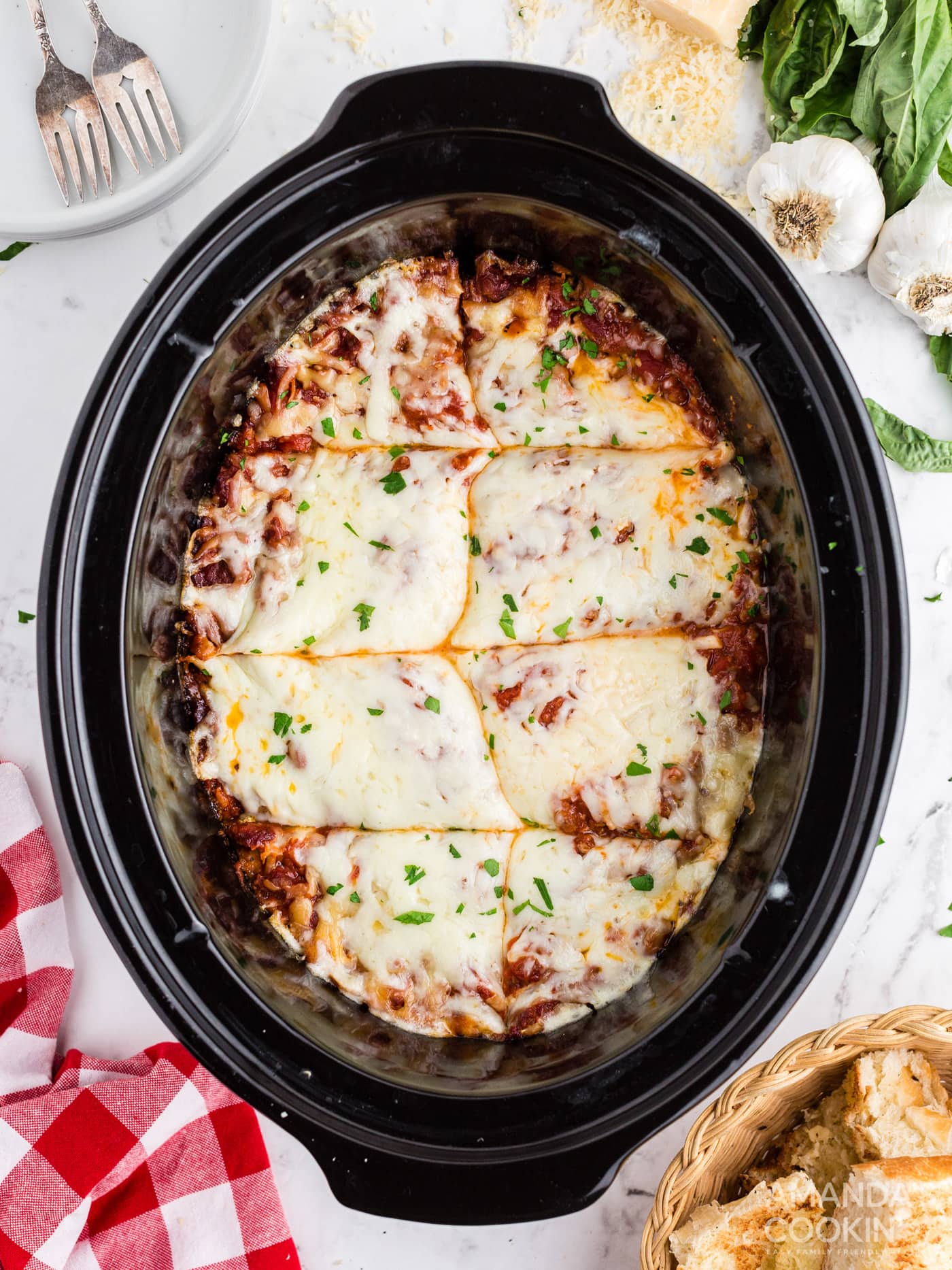 lasagna in the crockpot