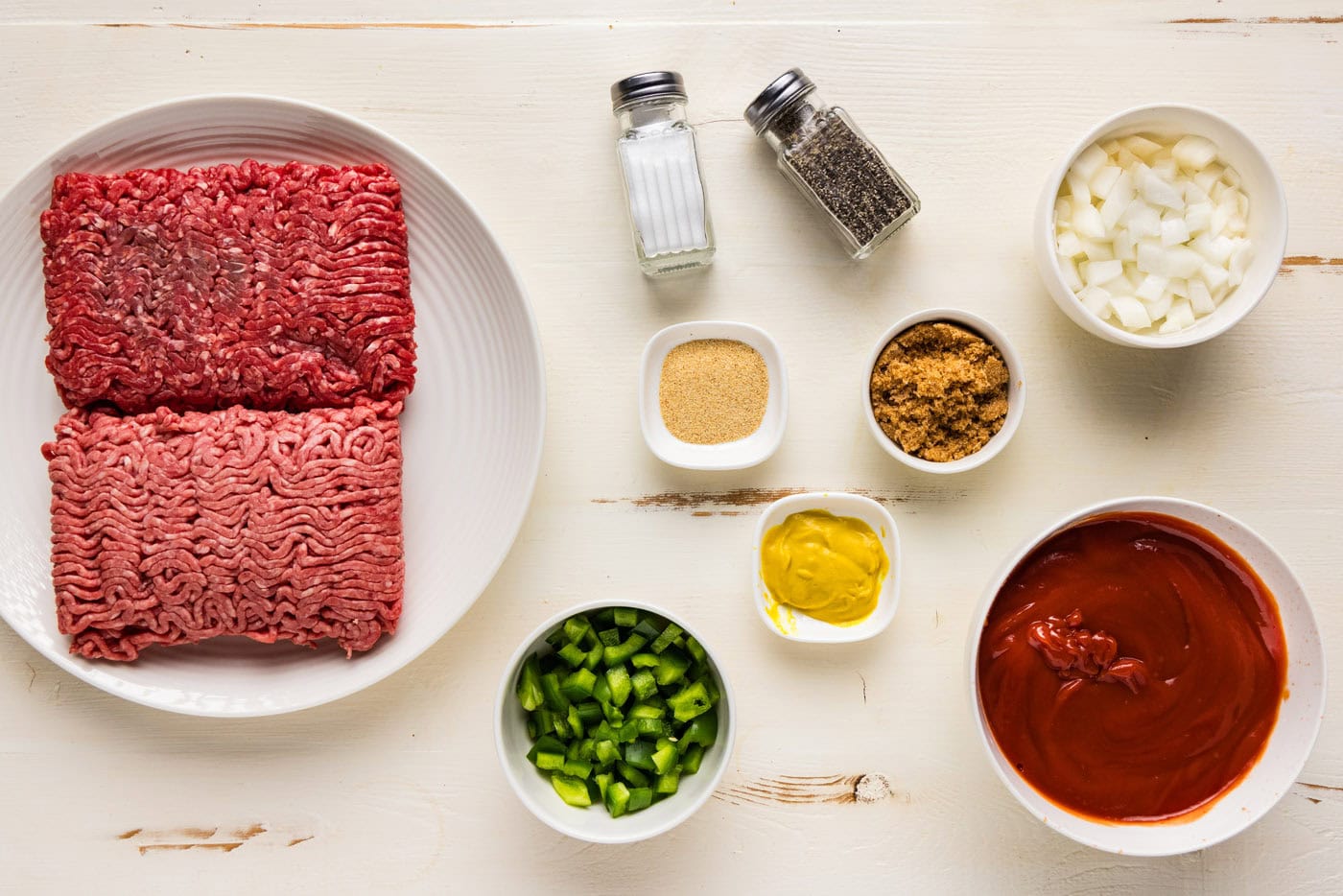 Ingredients for Crockpot Sloppy Joes