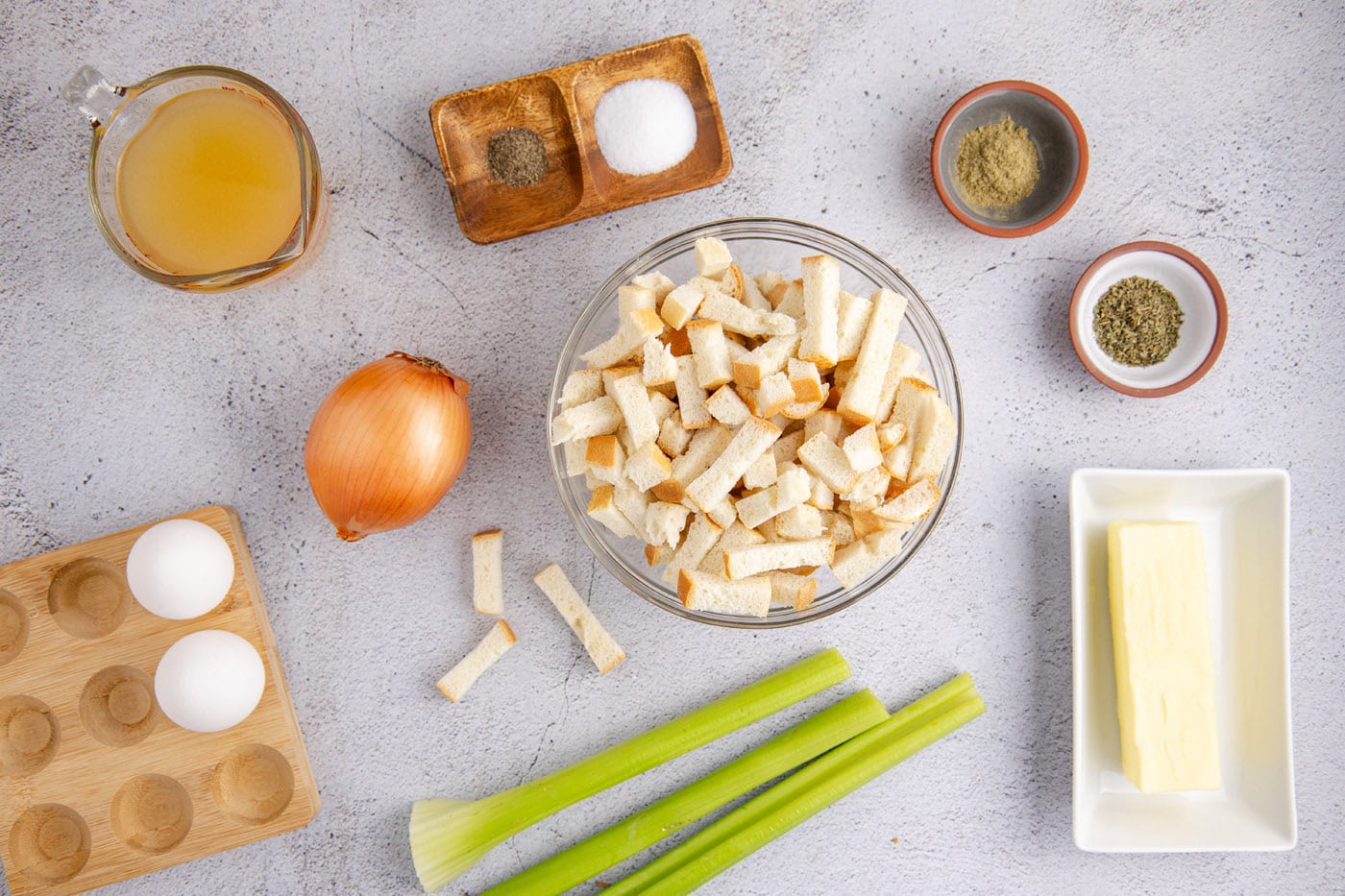 Ingredients for Crockpot Stuffing