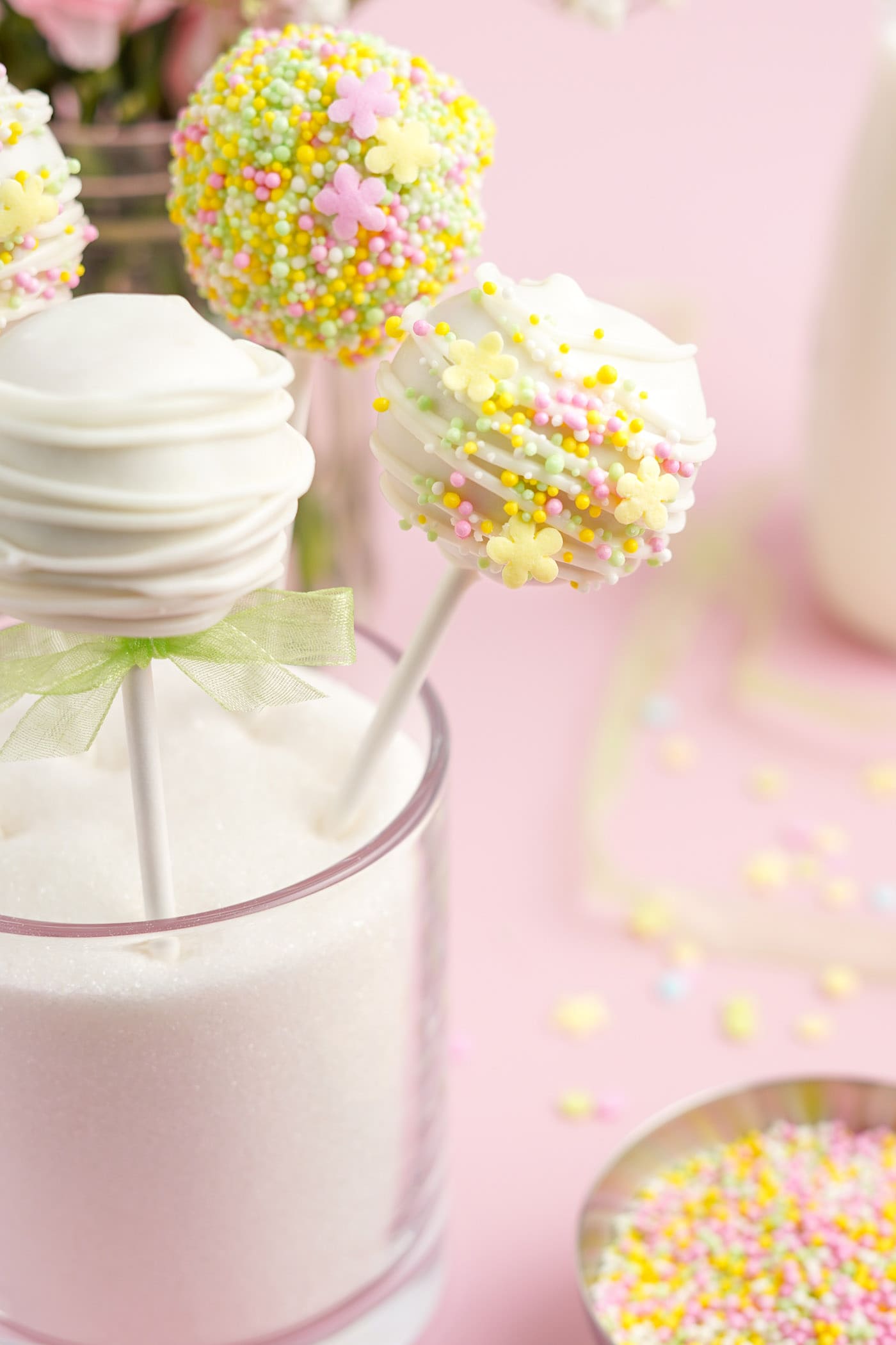 Donut Hole Cake Pops IN A HOLDER