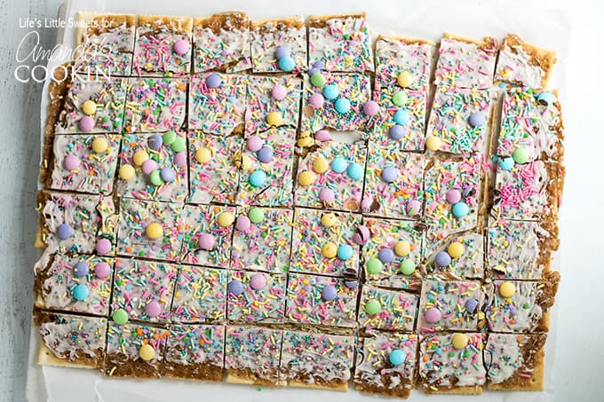 Easter Crack Recipe: festive saltine toffee