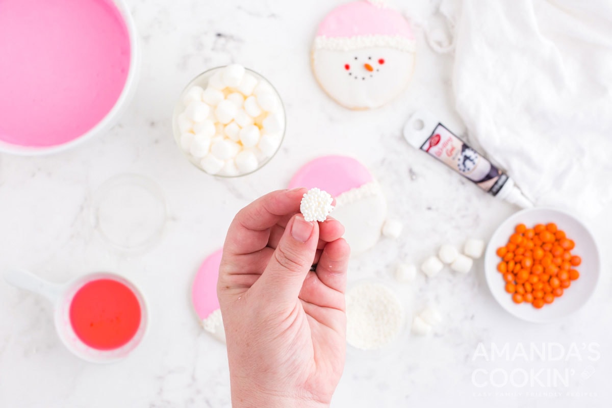 holding mini marshmallow
