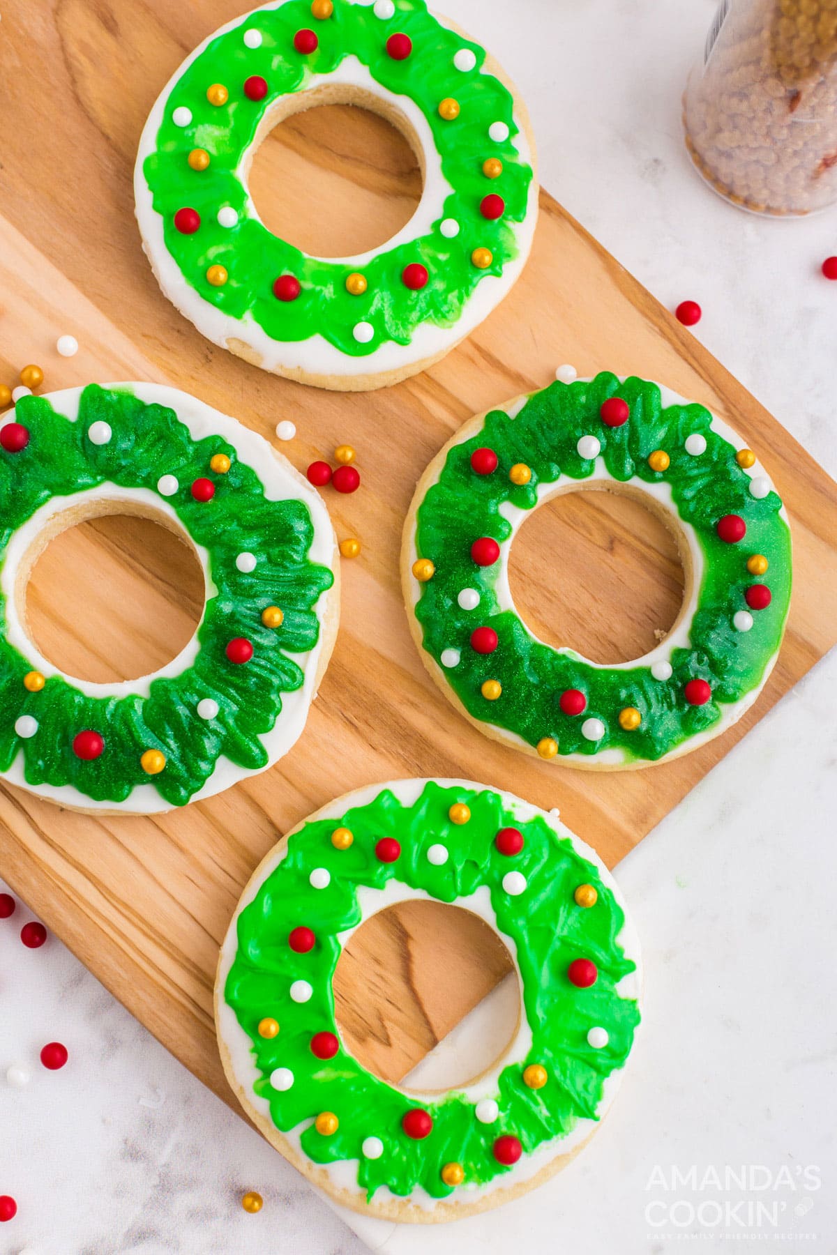 christmas wreath cookies