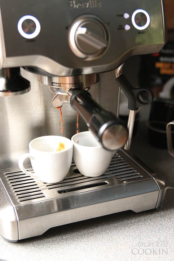 Espresso Creme Brulee in the making.