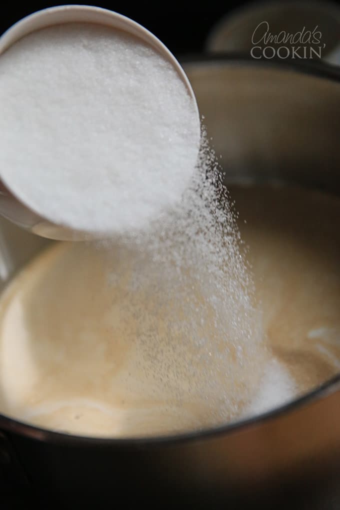 Espresso creme brûlée step 1