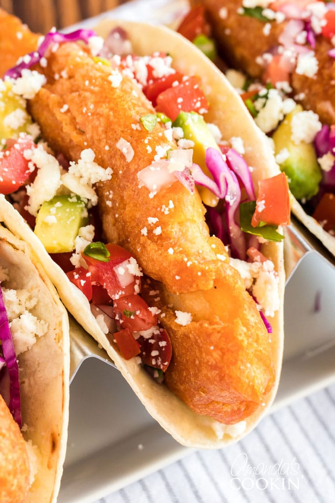 fried fish in a taco shell