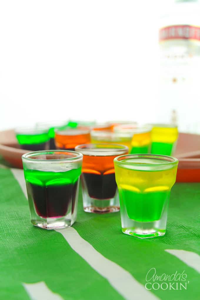 football themed jello shots