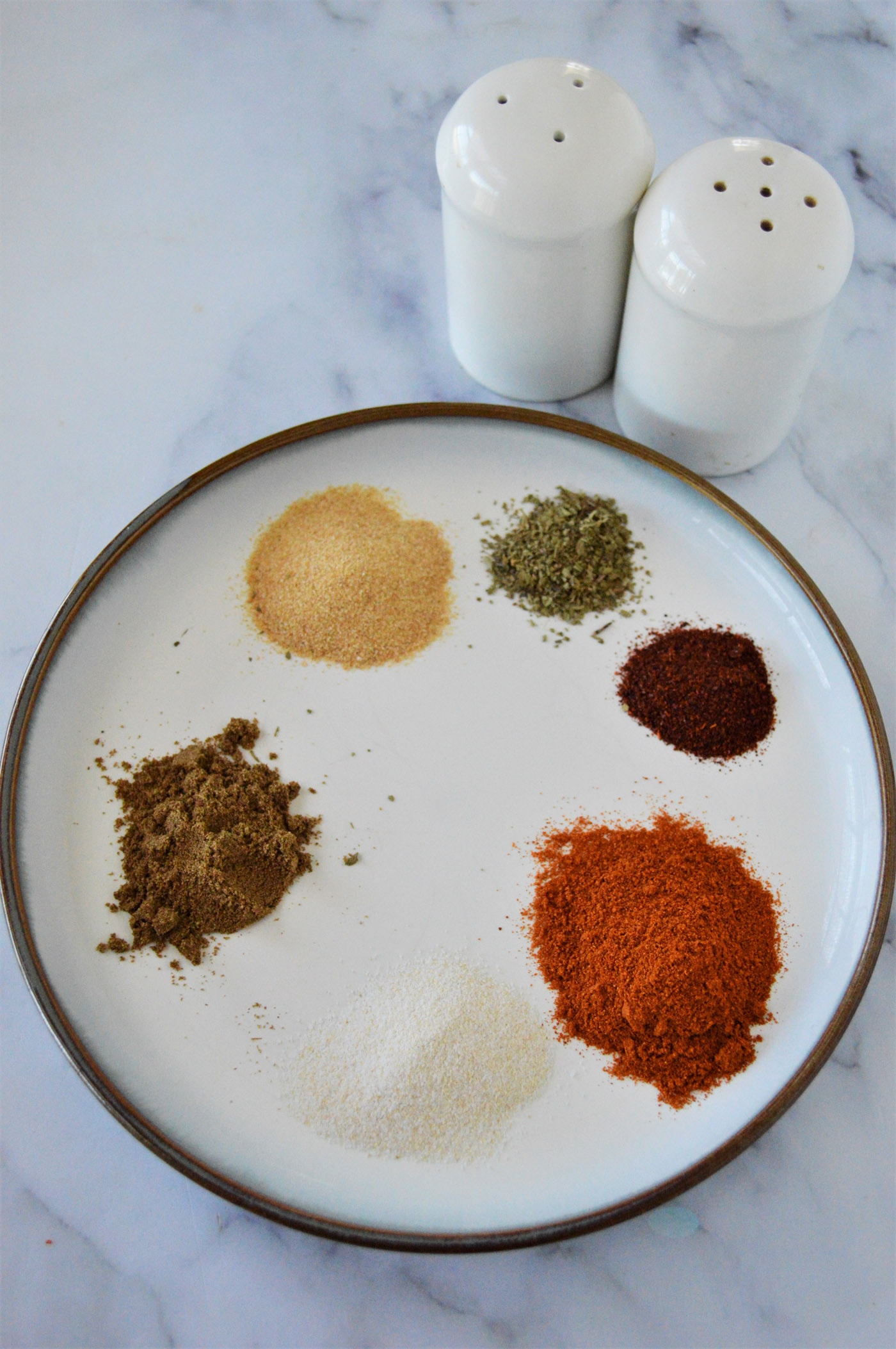 dried seasonings on a plate