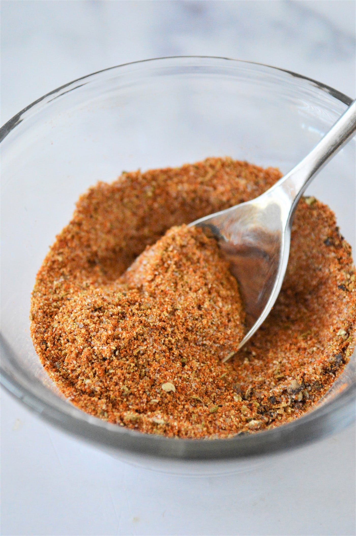 seasonings in a bowl with spoon