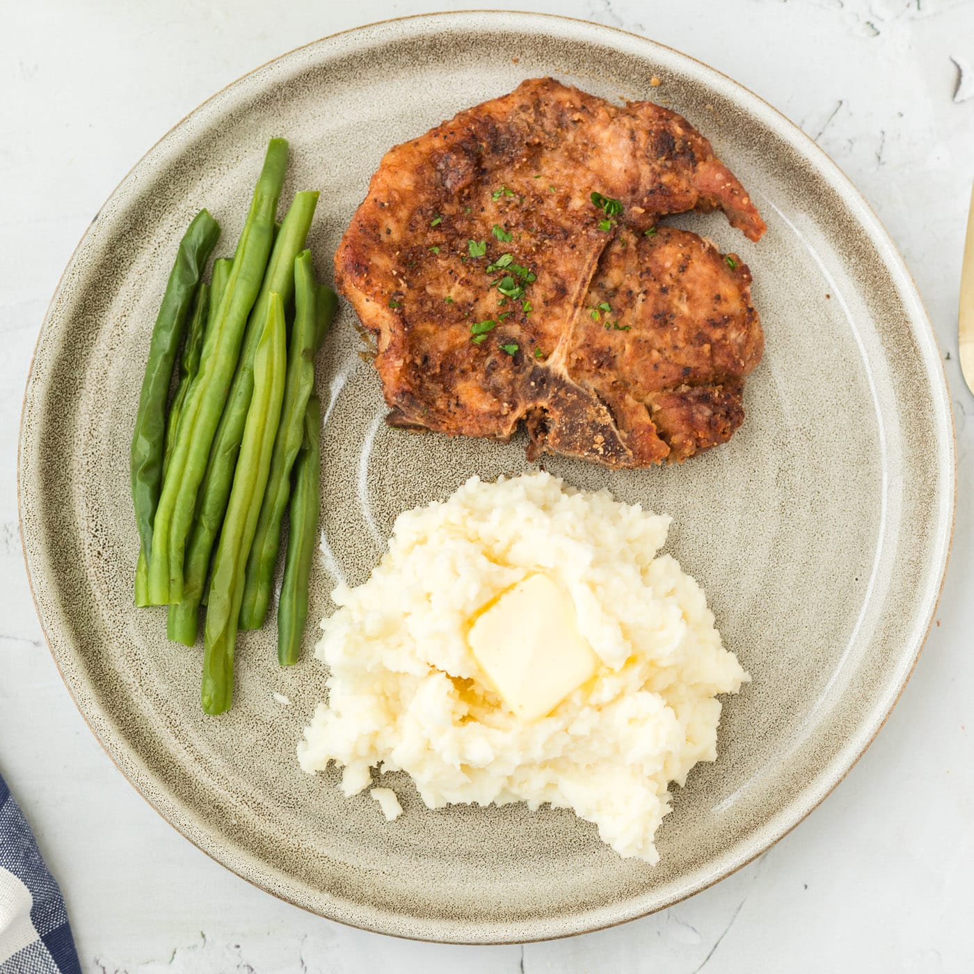 plate of Fried Pork Chops