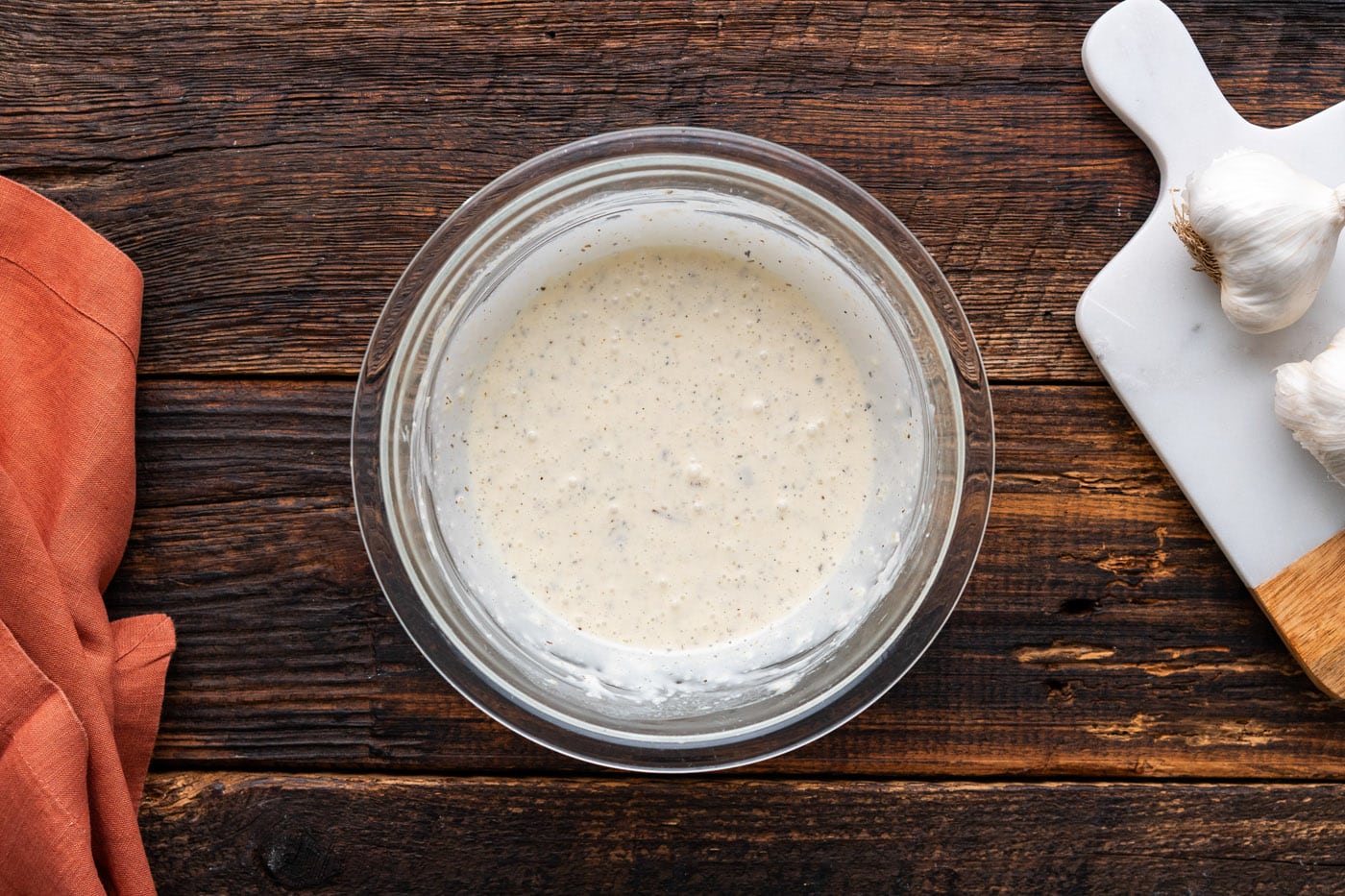 how to make homemade garlic parmesan wing sauce