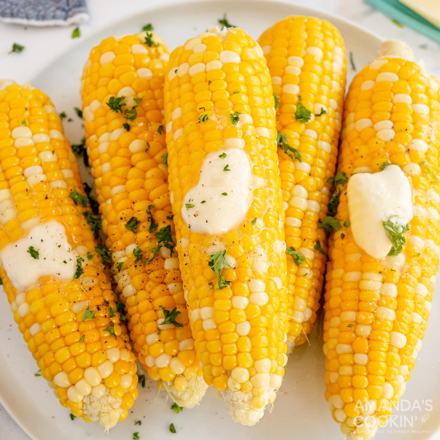 grilled corn on the cob with butter