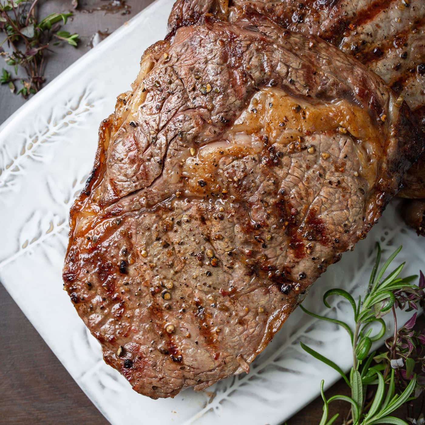 Close up photo of Grilled Steak on a plate