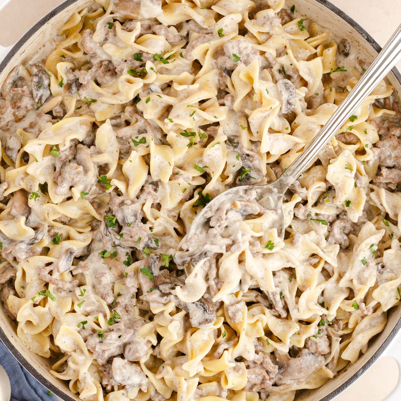 Ground Beef Stroganoff
