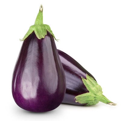 Eggplant isolated on white background