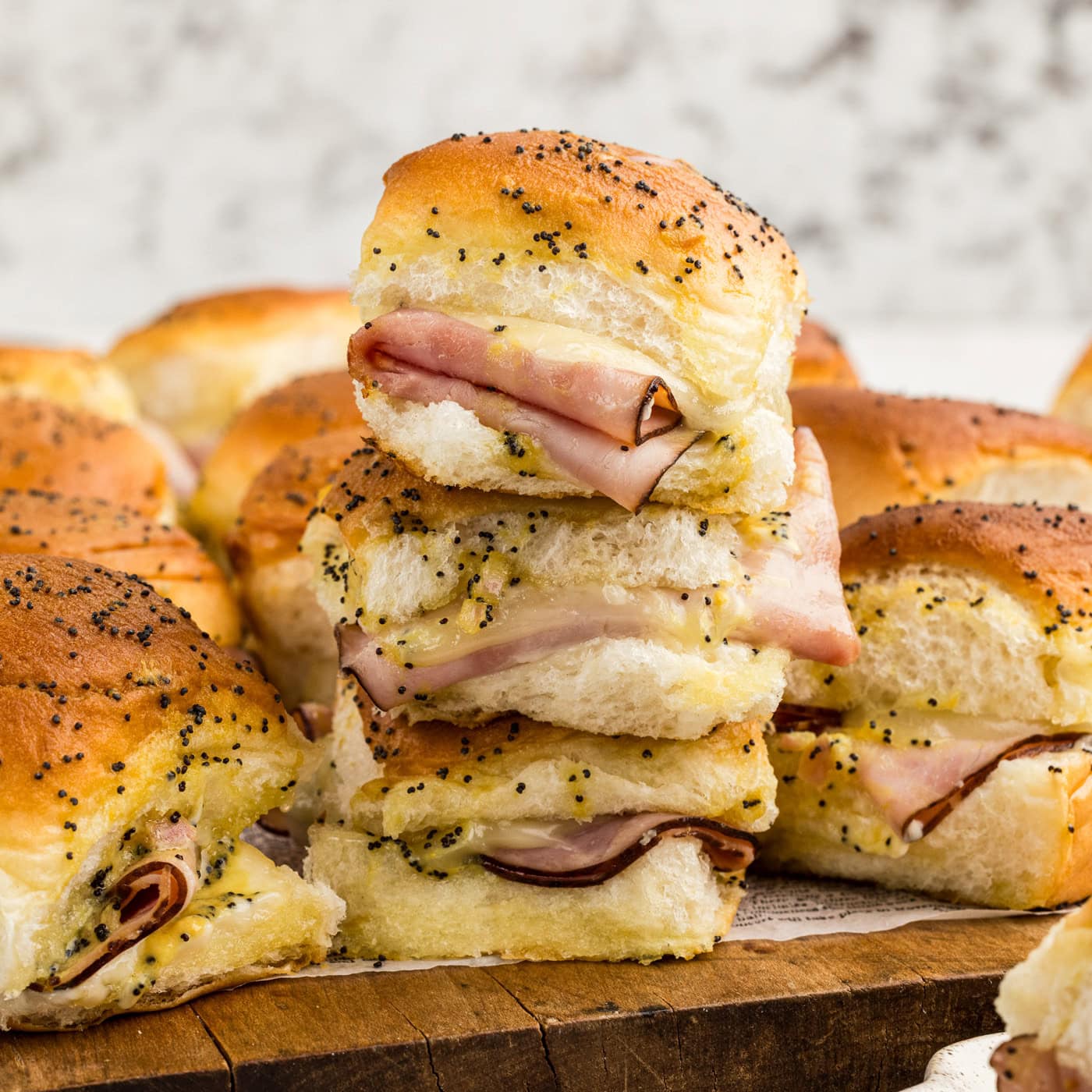 Baked Ham and Cheese Sliders