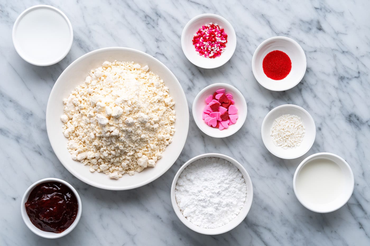 Ingredients for Heart Shaped Pop Tarts