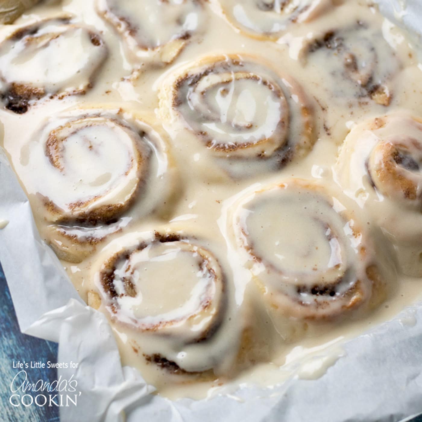 Homemade Cinnamon Rolls in a pan