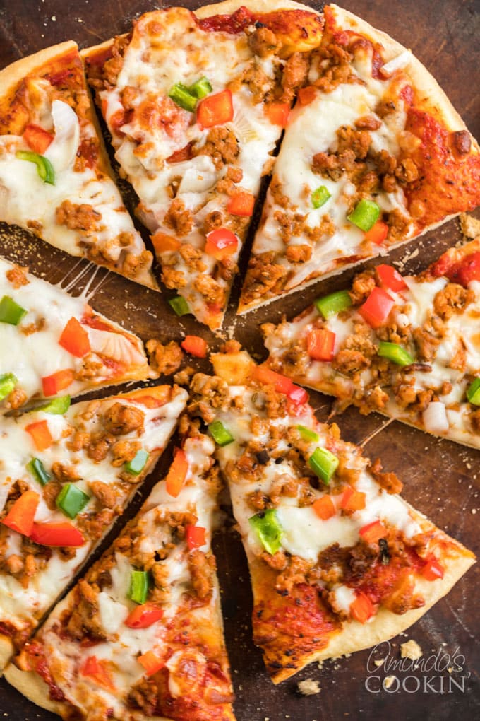 sliced pizza