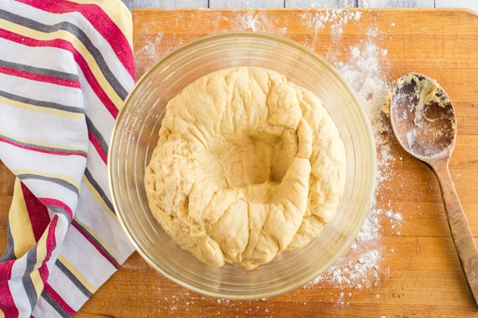 dough punched down