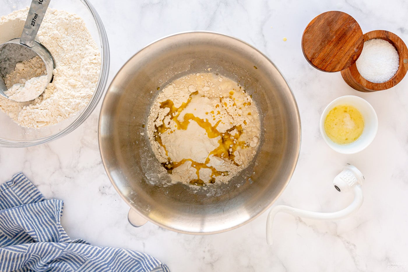 activating yeast in bowl