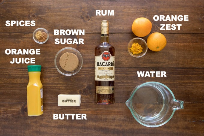 labeled ingredients for hot toddys