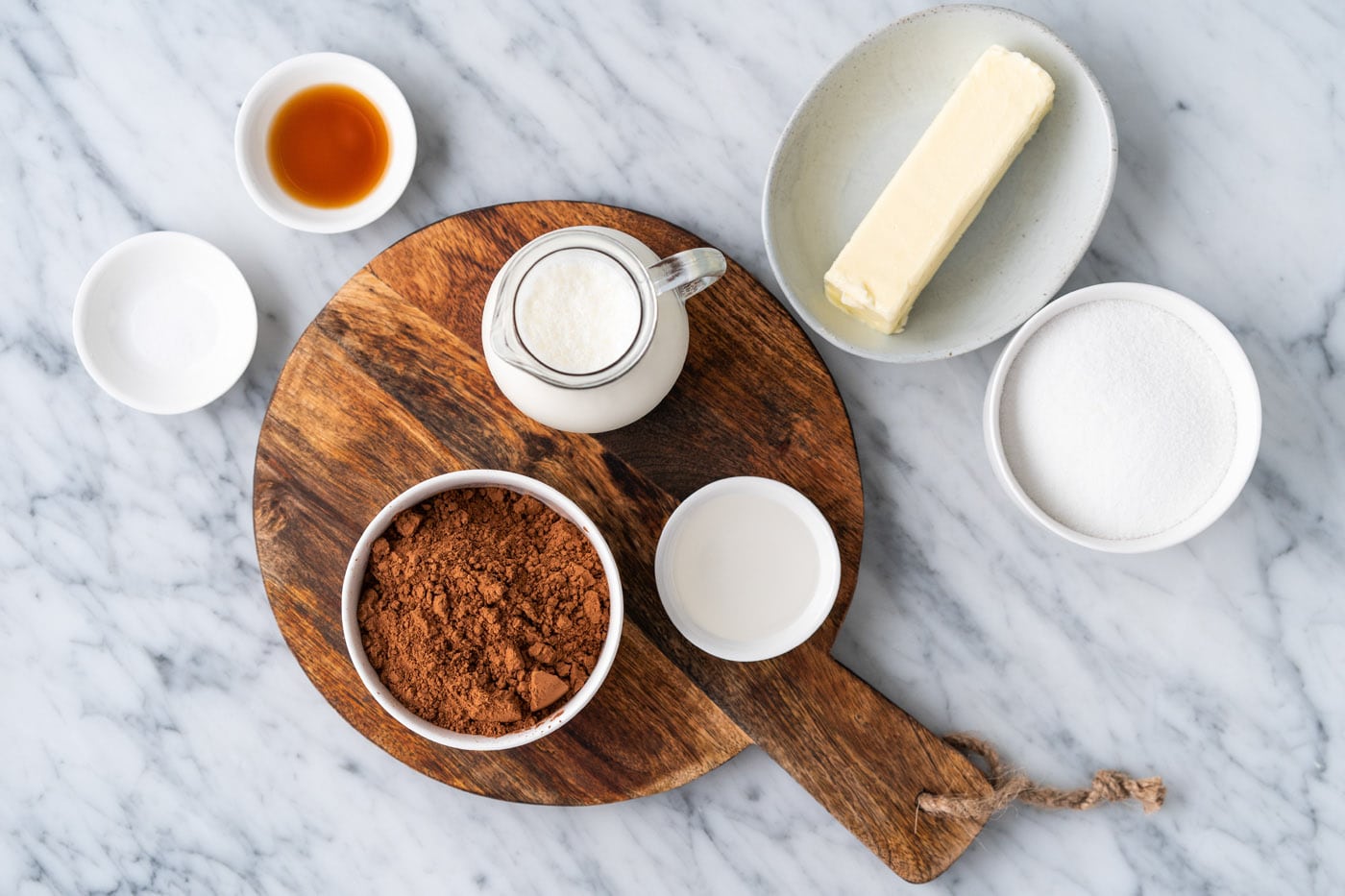 Ingredients for Hot Fudge