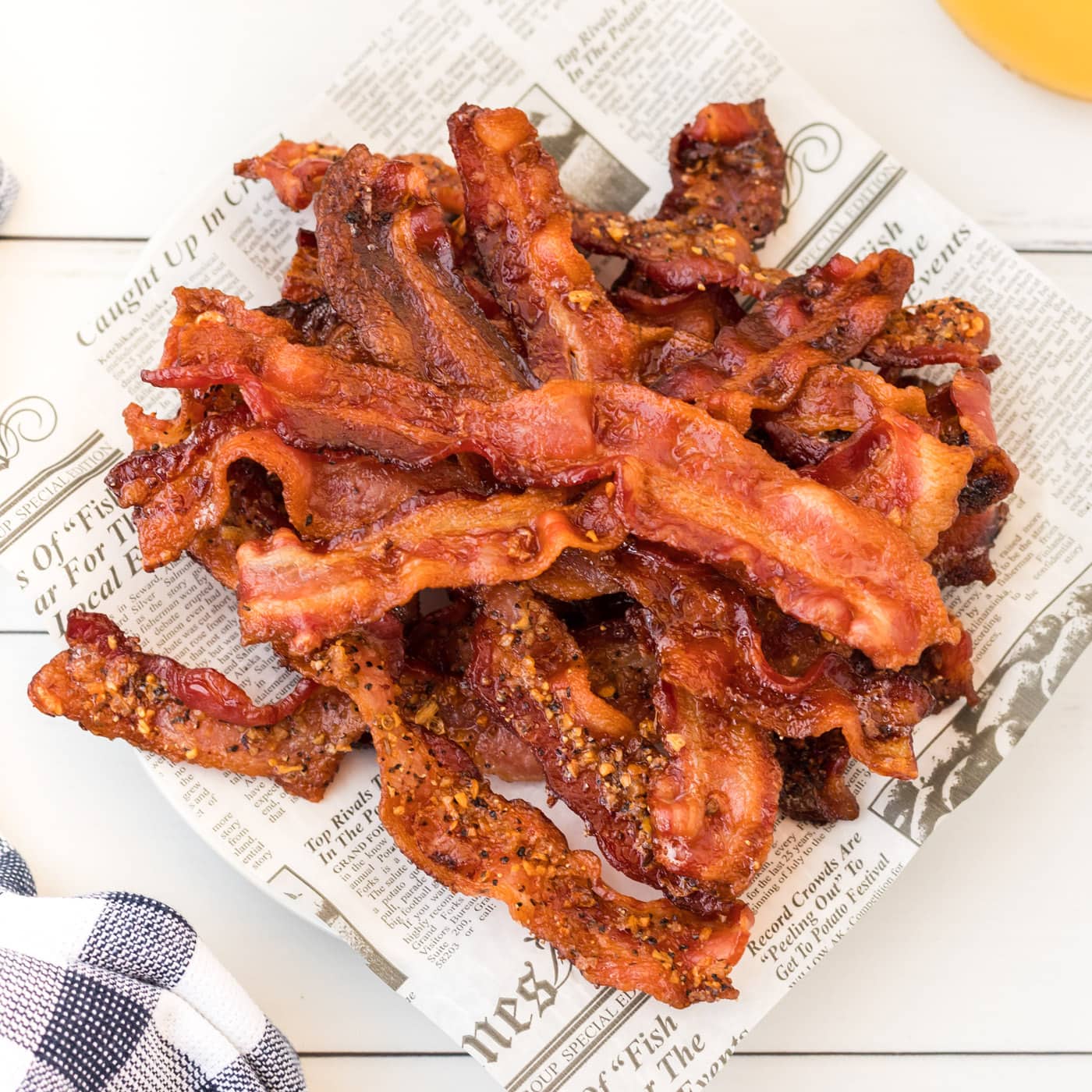 plate of bacon