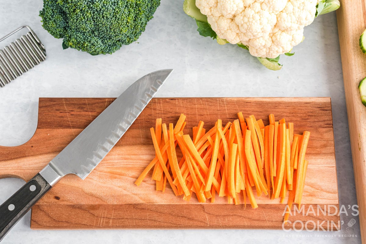 julienned carrots