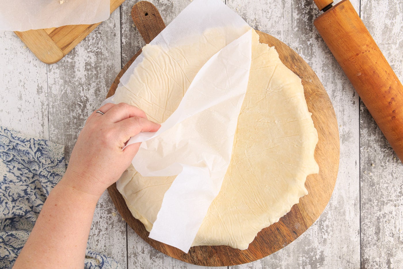 pie dough in a pie plate