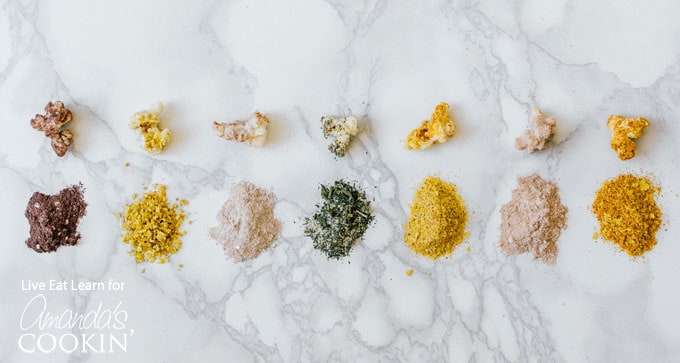 popcorn seasoning on a counter
